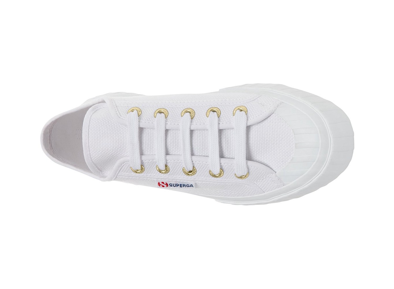 Espadrille Feminino Branco - Superga 2630 Stripe - LIGCZ-4637